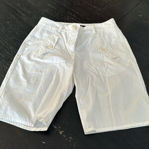 White Bermuda shorts!
